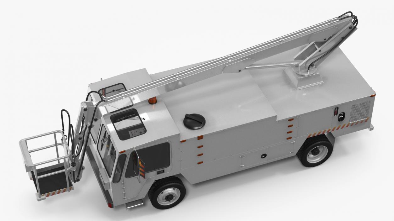 3D Aircraft Deicer Truck Rigged model