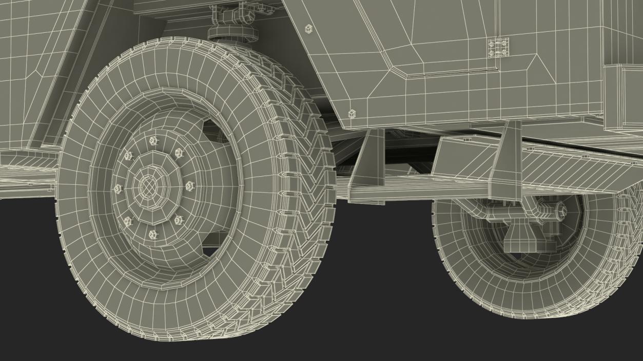 3D Aircraft Deicer Truck Rigged model