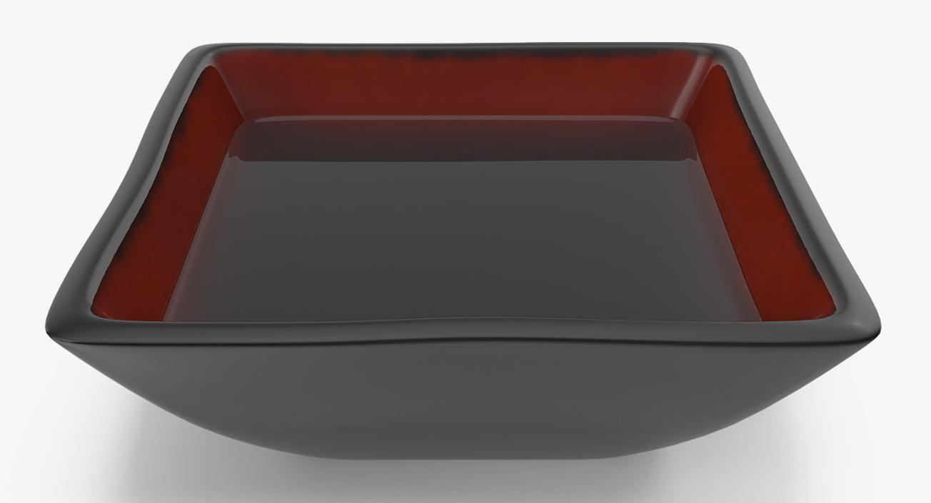 3D model Sushi Plate Set