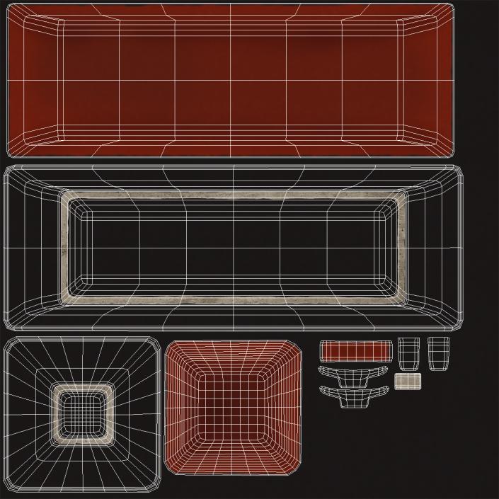 3D model Sushi Plate Set