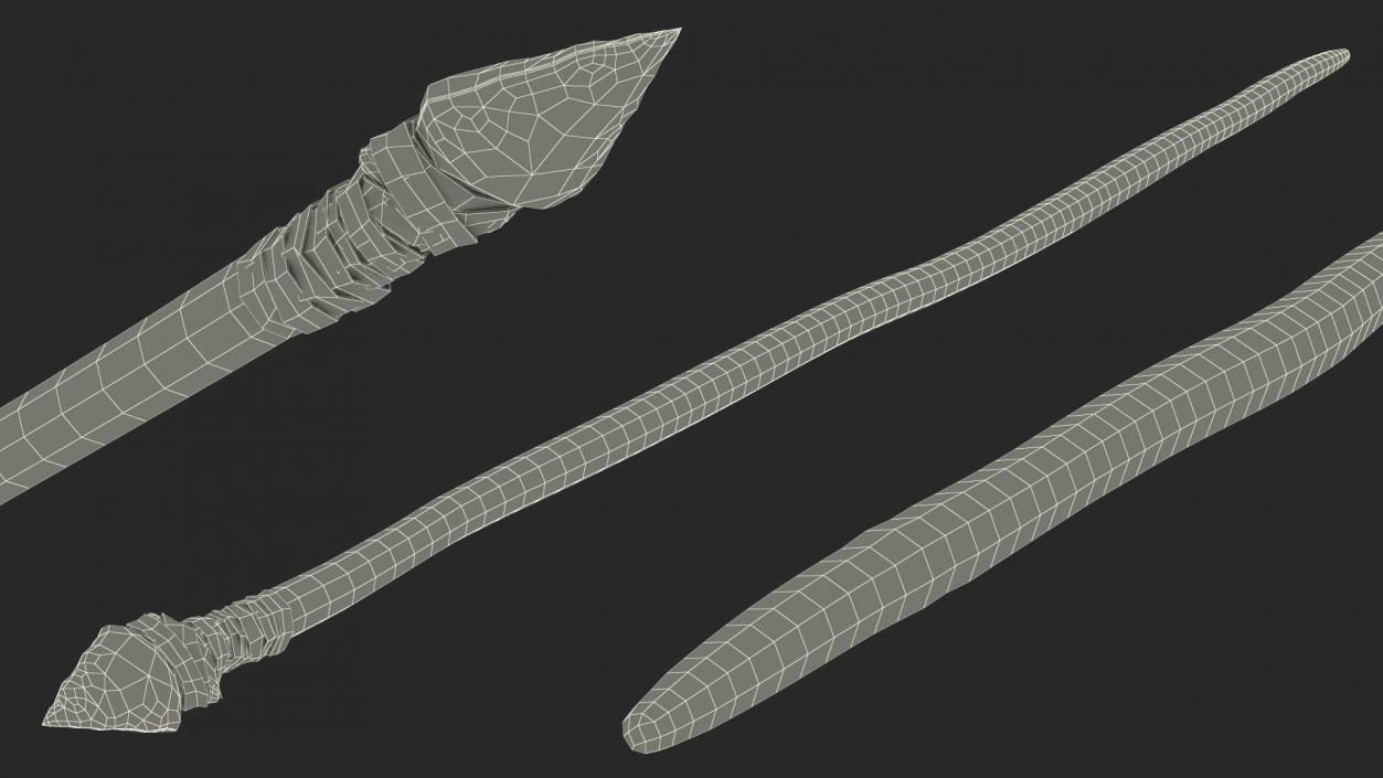 Homo Habilis with Spear Fur 3D