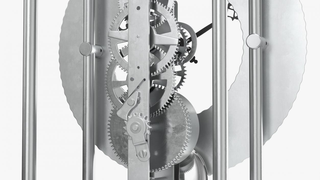 3D Mechanical Skeleton Table Clock