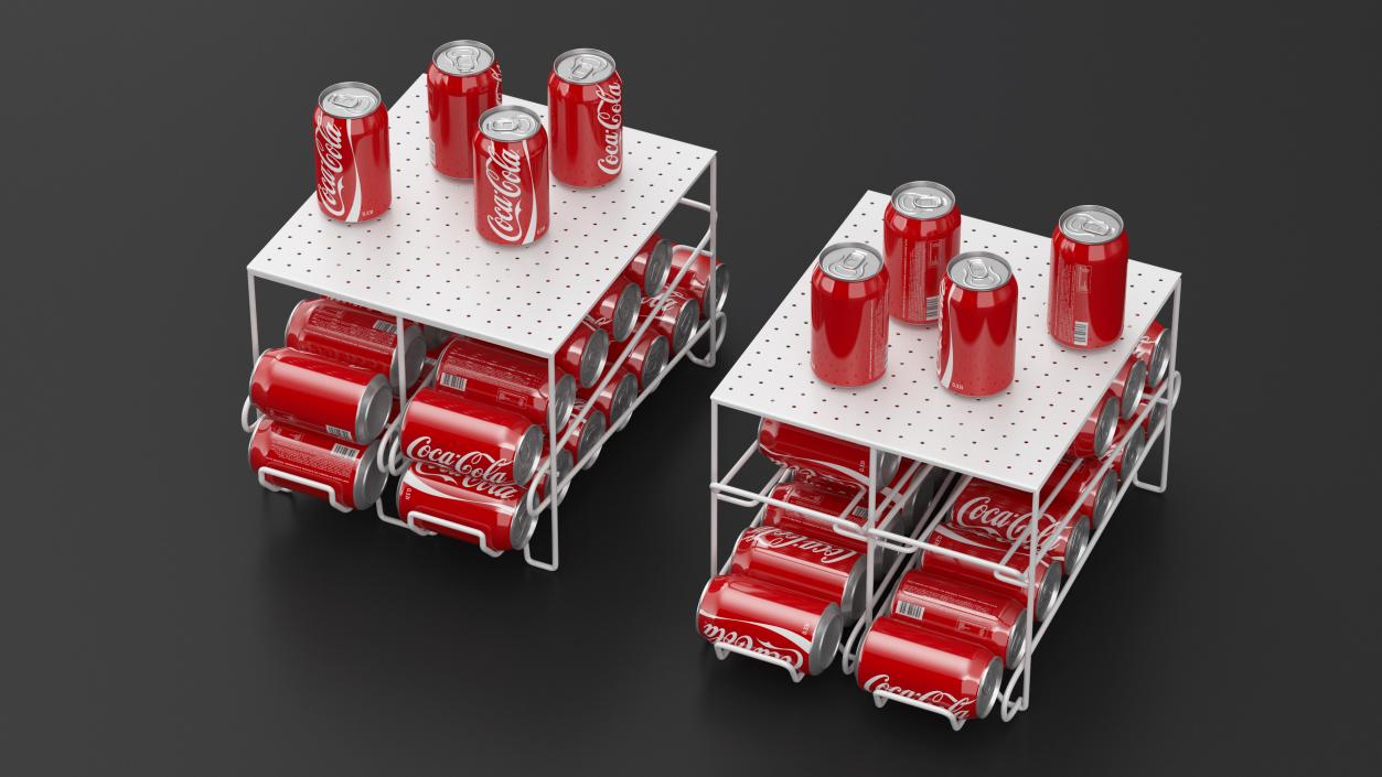 Storages with Cans Collection 3D model