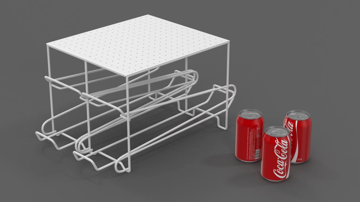 Storages with Cans Collection 3D model