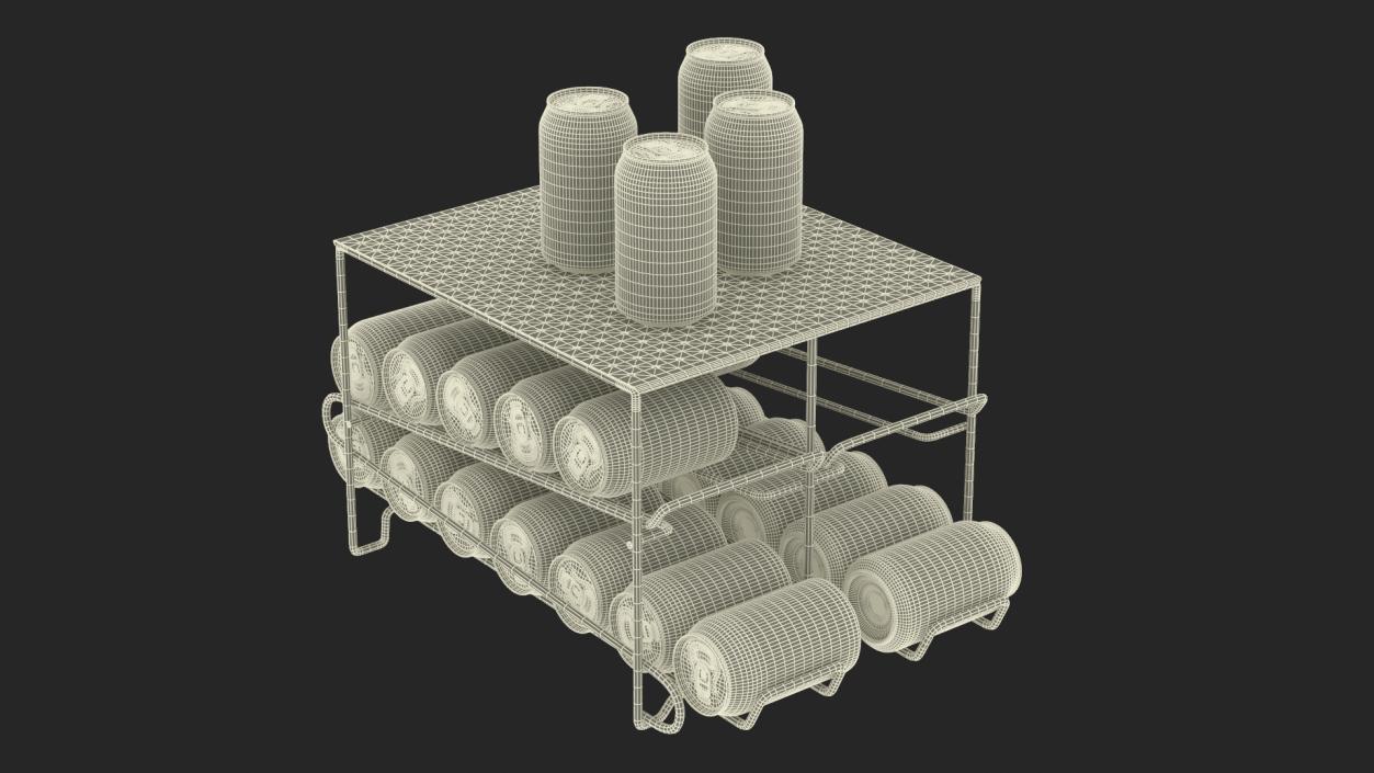 Storages with Cans Collection 3D model