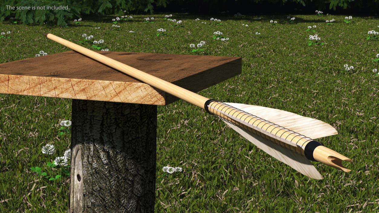 3D Wooden Bow Arrows Set