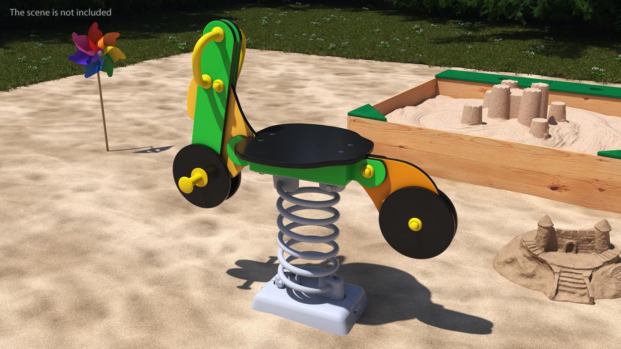 Motorbike Playground Springer 3D model