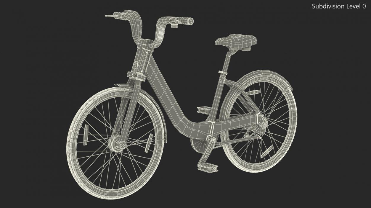 3D Electric City Bicycle