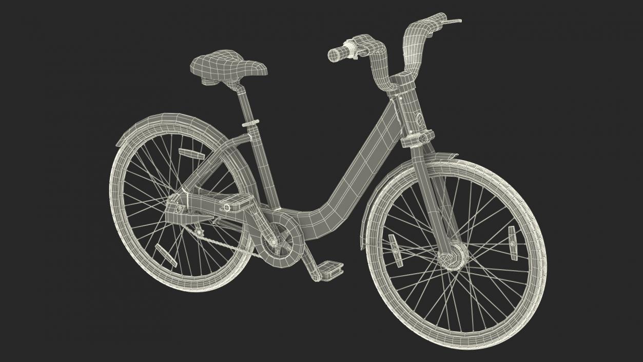 3D Electric City Bicycle