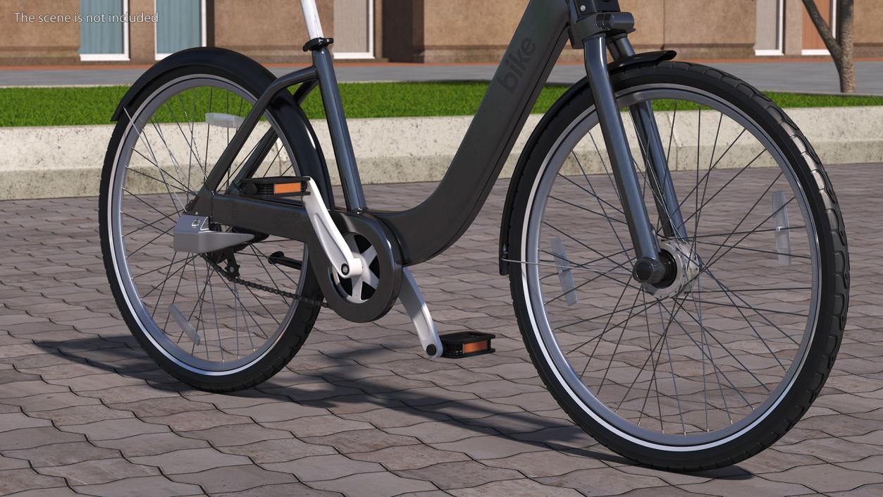 3D Electric City Bicycle