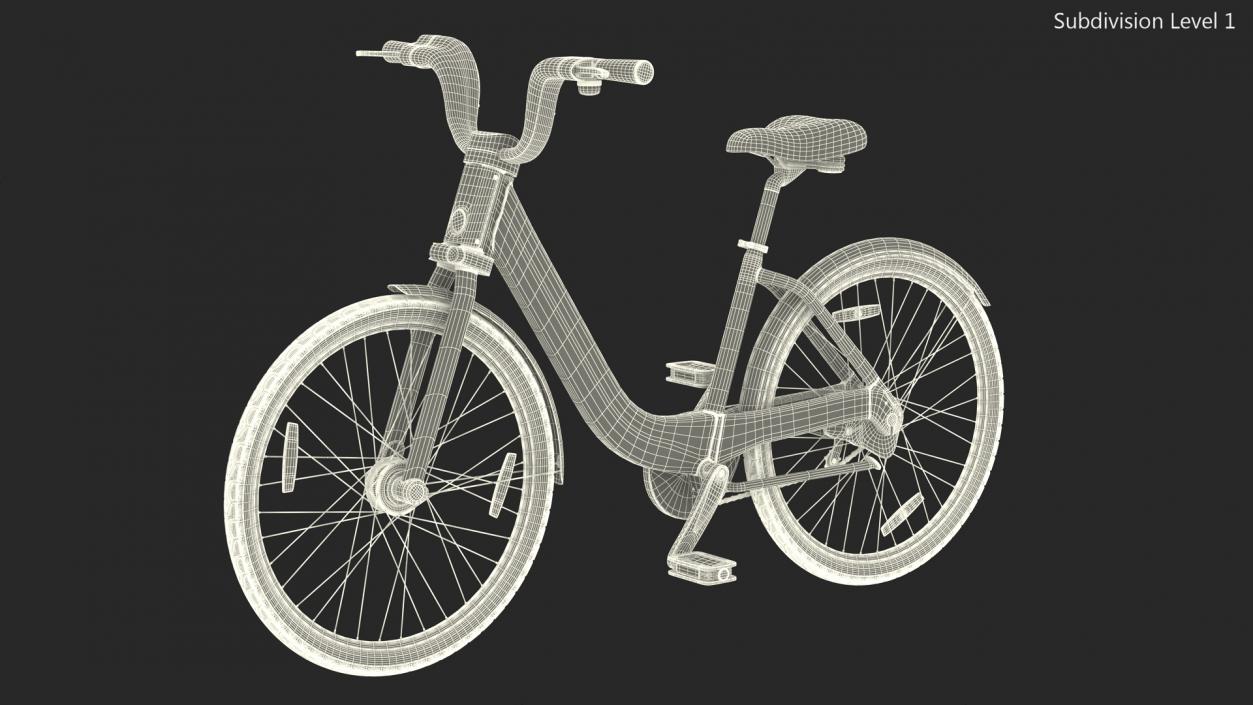 3D Electric City Bicycle