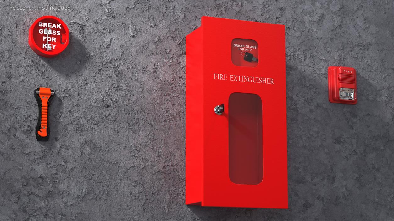 3D Fire Extinguisher Box