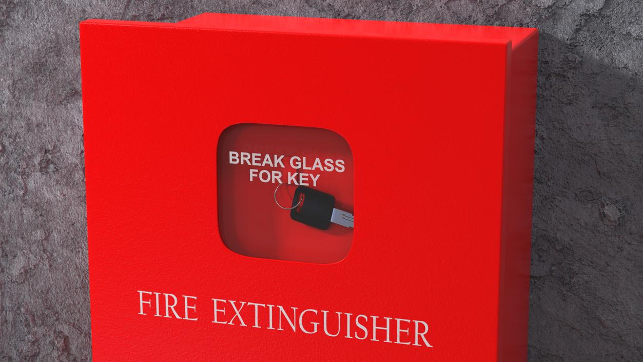 3D Fire Extinguisher Box