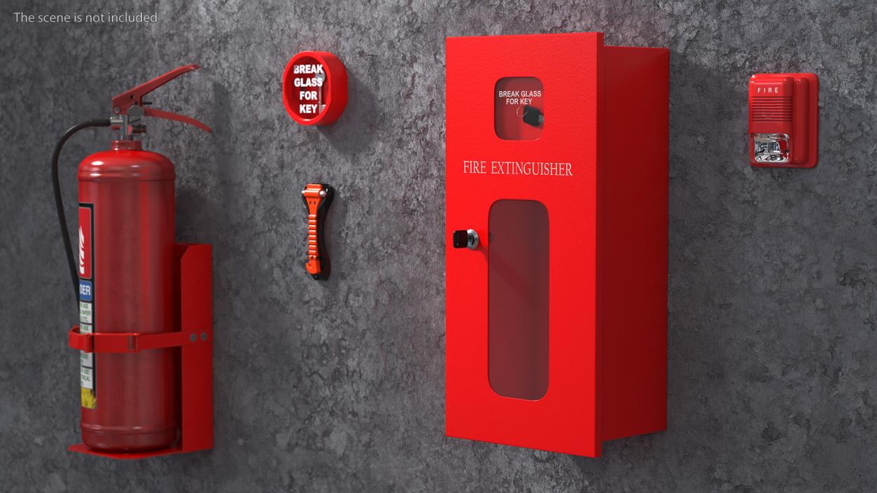 3D Fire Extinguisher Box