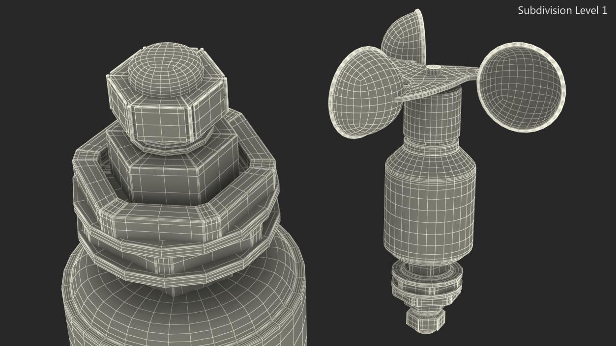 3D Thies Clima Wind Transmitter model