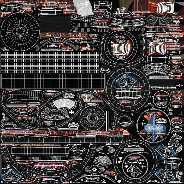 Futuristic Space Station Concept 3D