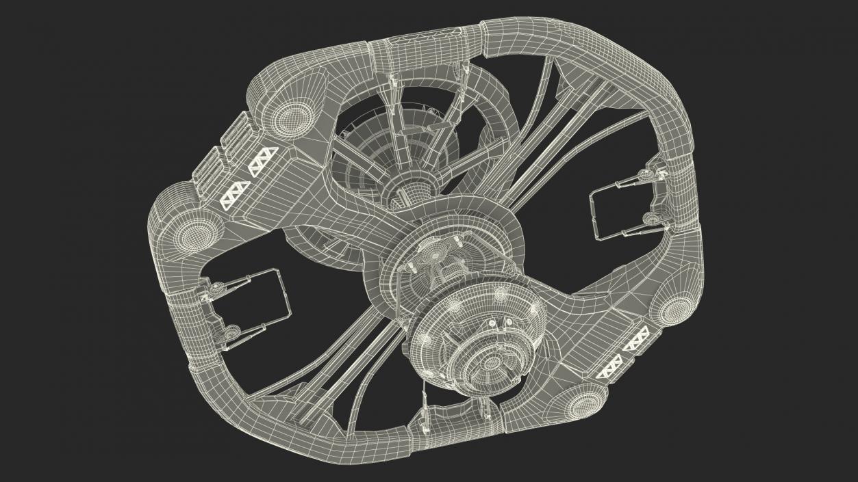 Futuristic Space Station Concept 3D