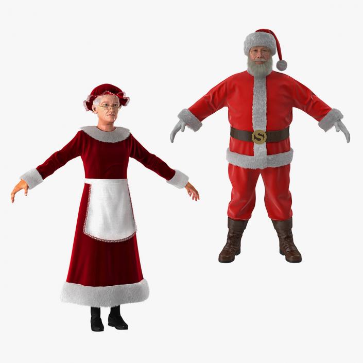 Mr and Mrs Claus Collection 3D