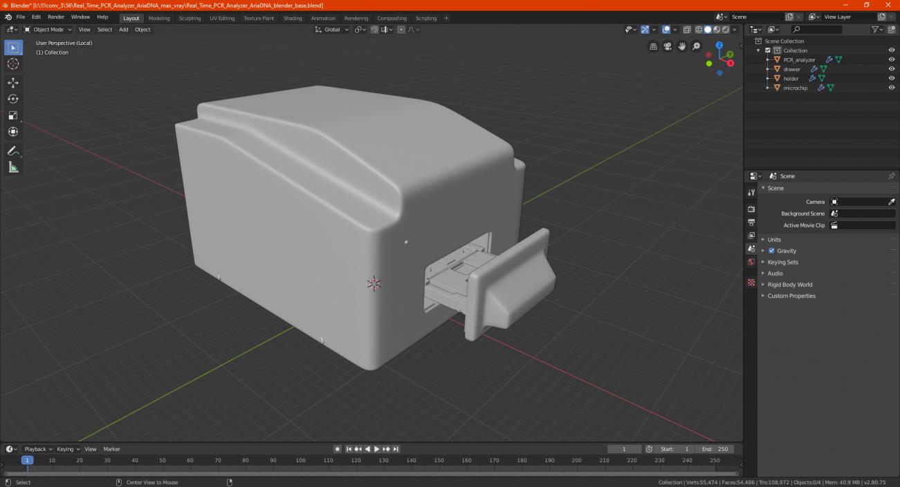 3D model Real Time PCR Analyzer AriaDNA