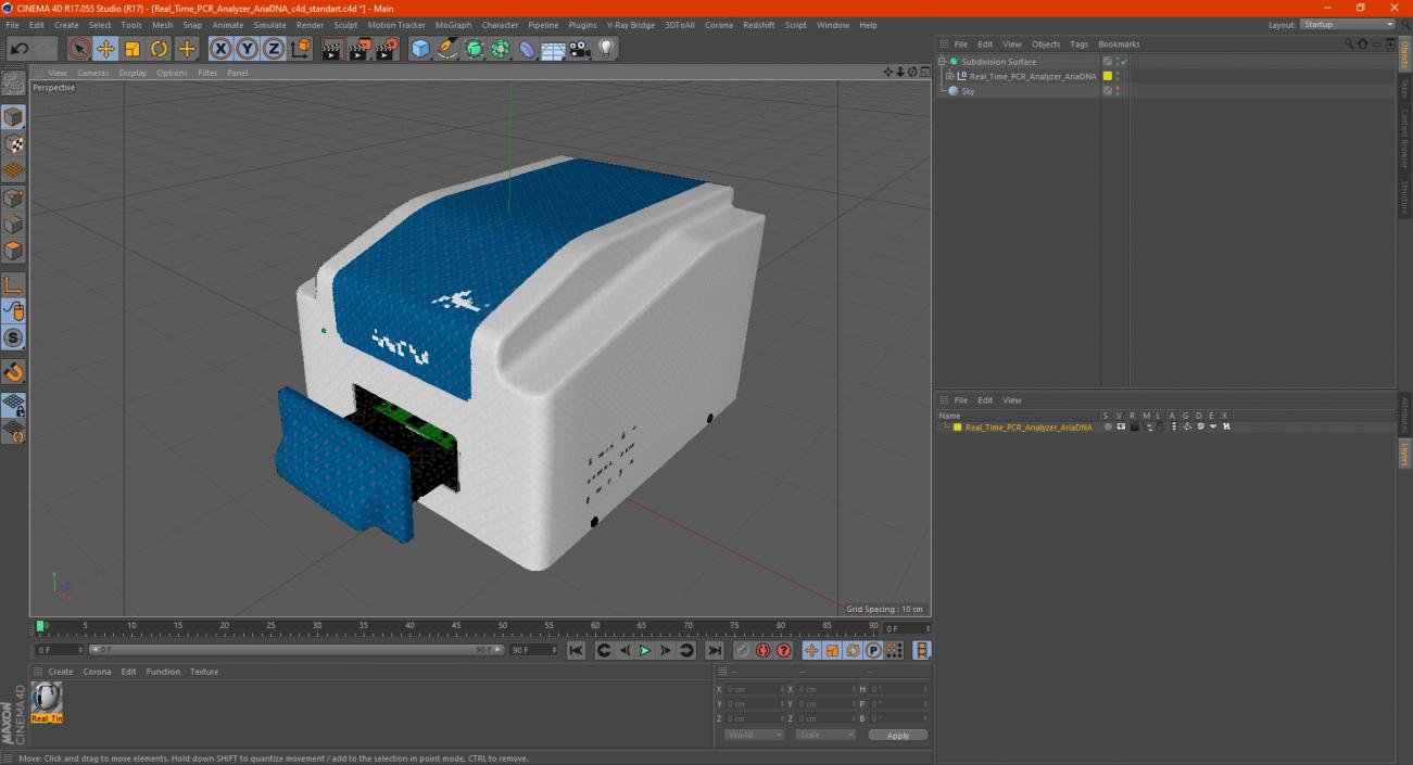 3D model Real Time PCR Analyzer AriaDNA