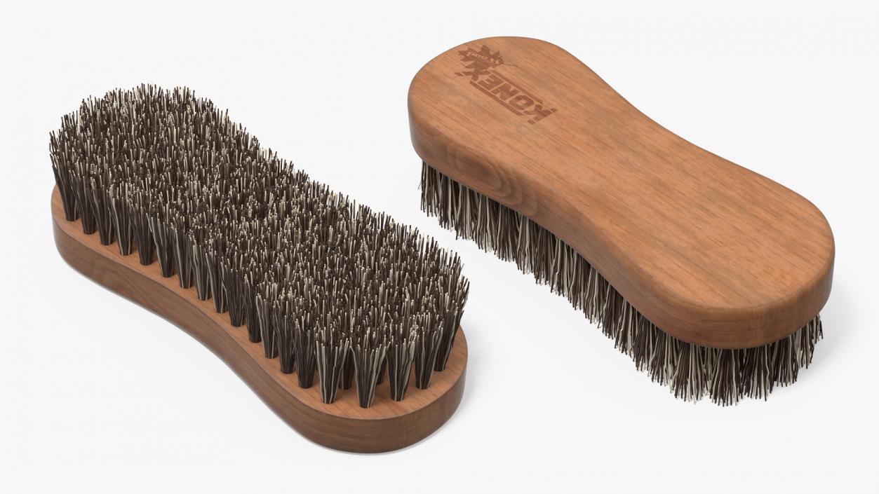 Konex Nylon Fiber Cleaning Brush Dark Wood 3D