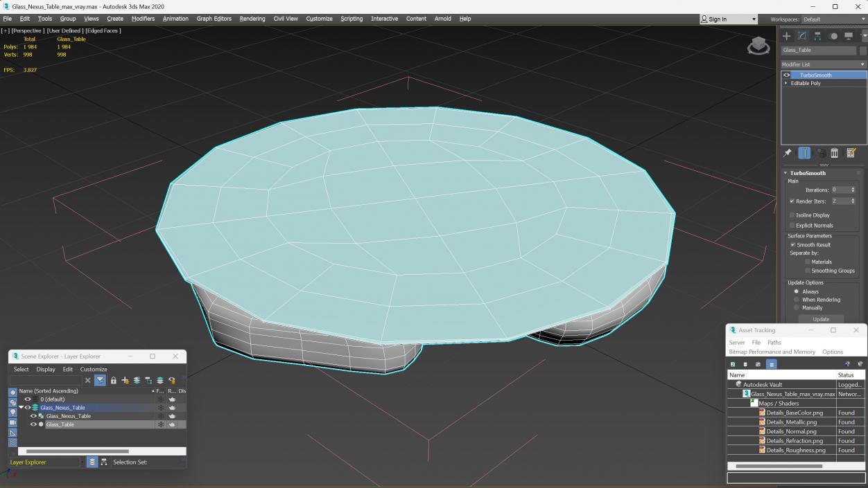 Glass Nexus Table 3D