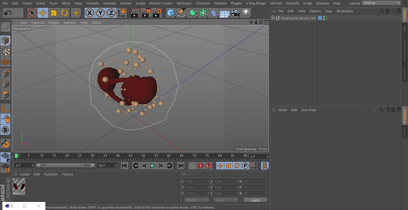 3D Neutrophil Blood Cell