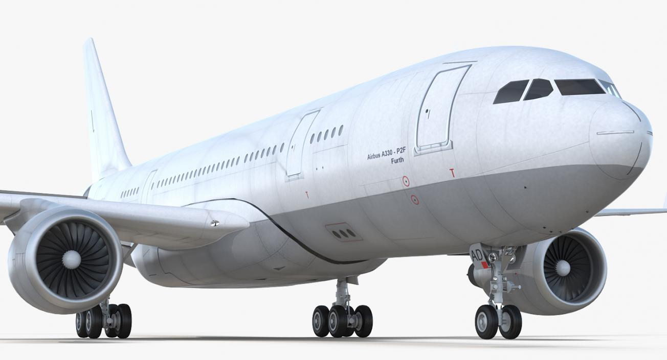 3D model Airbus A330-P2F Generic Rigged