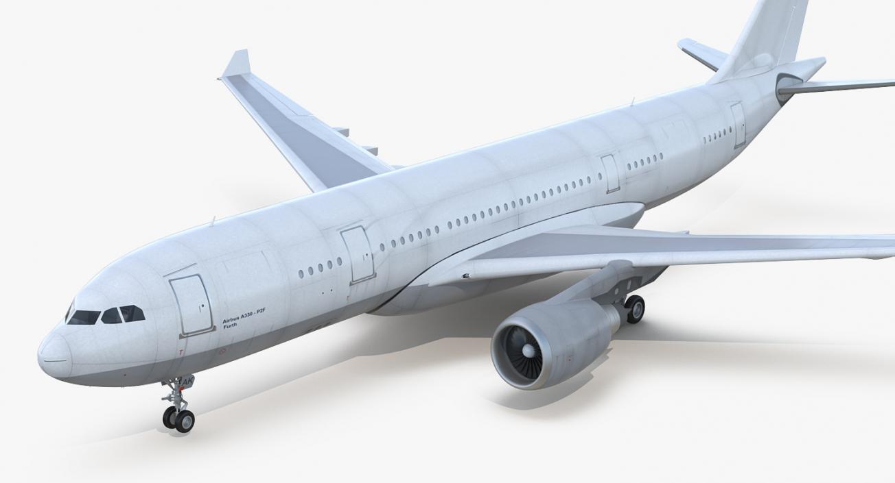 3D model Airbus A330-P2F Generic Rigged