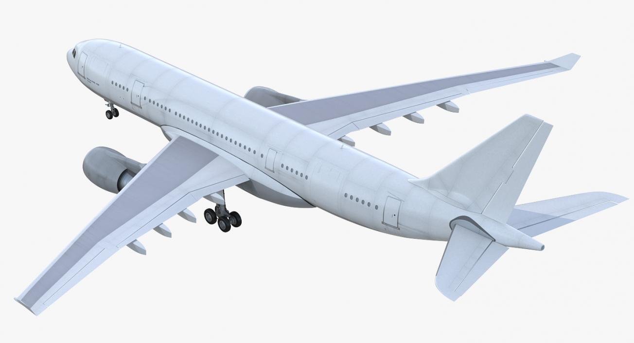 3D model Airbus A330-P2F Generic Rigged