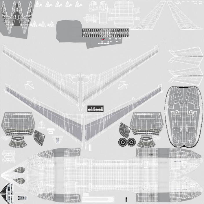 3D model Airbus A330-P2F Generic Rigged