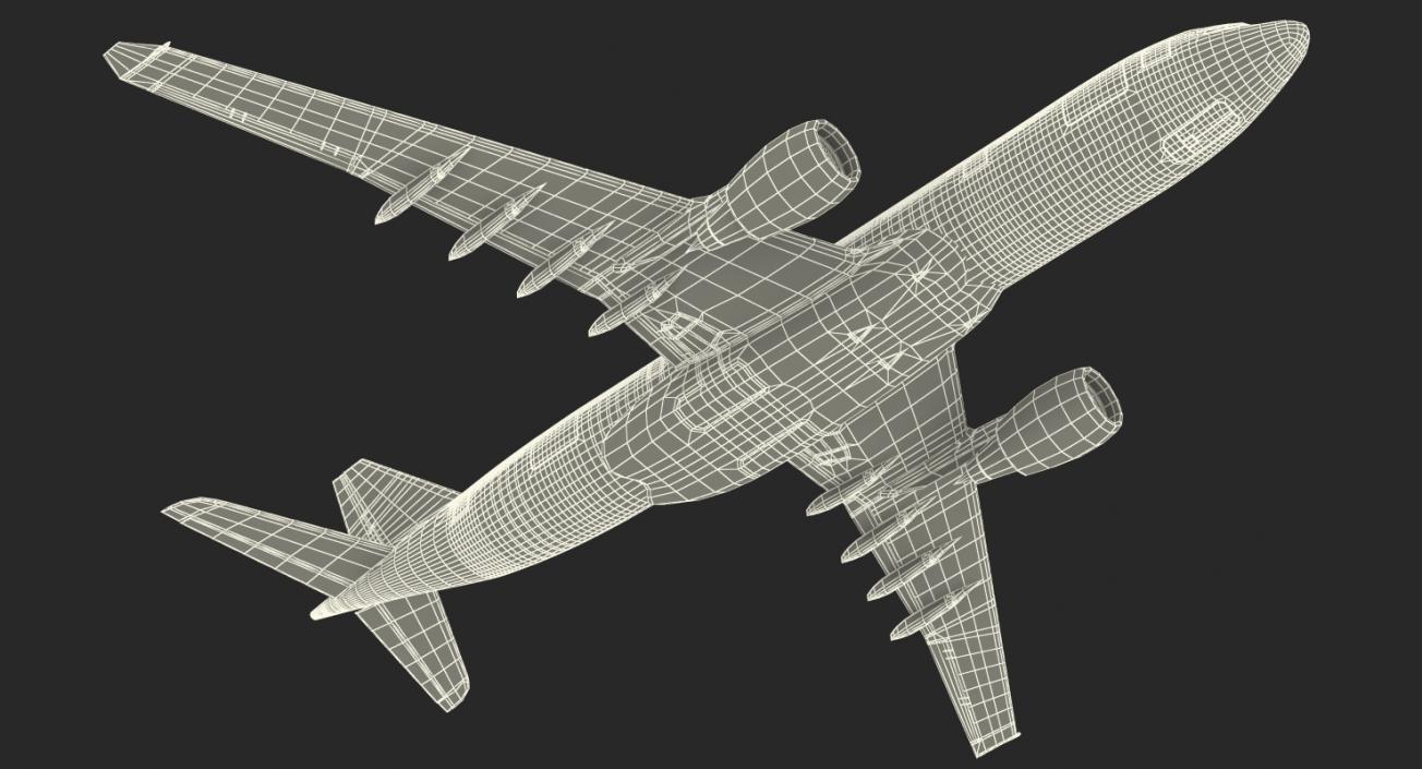 3D model Airbus A330-P2F Generic Rigged