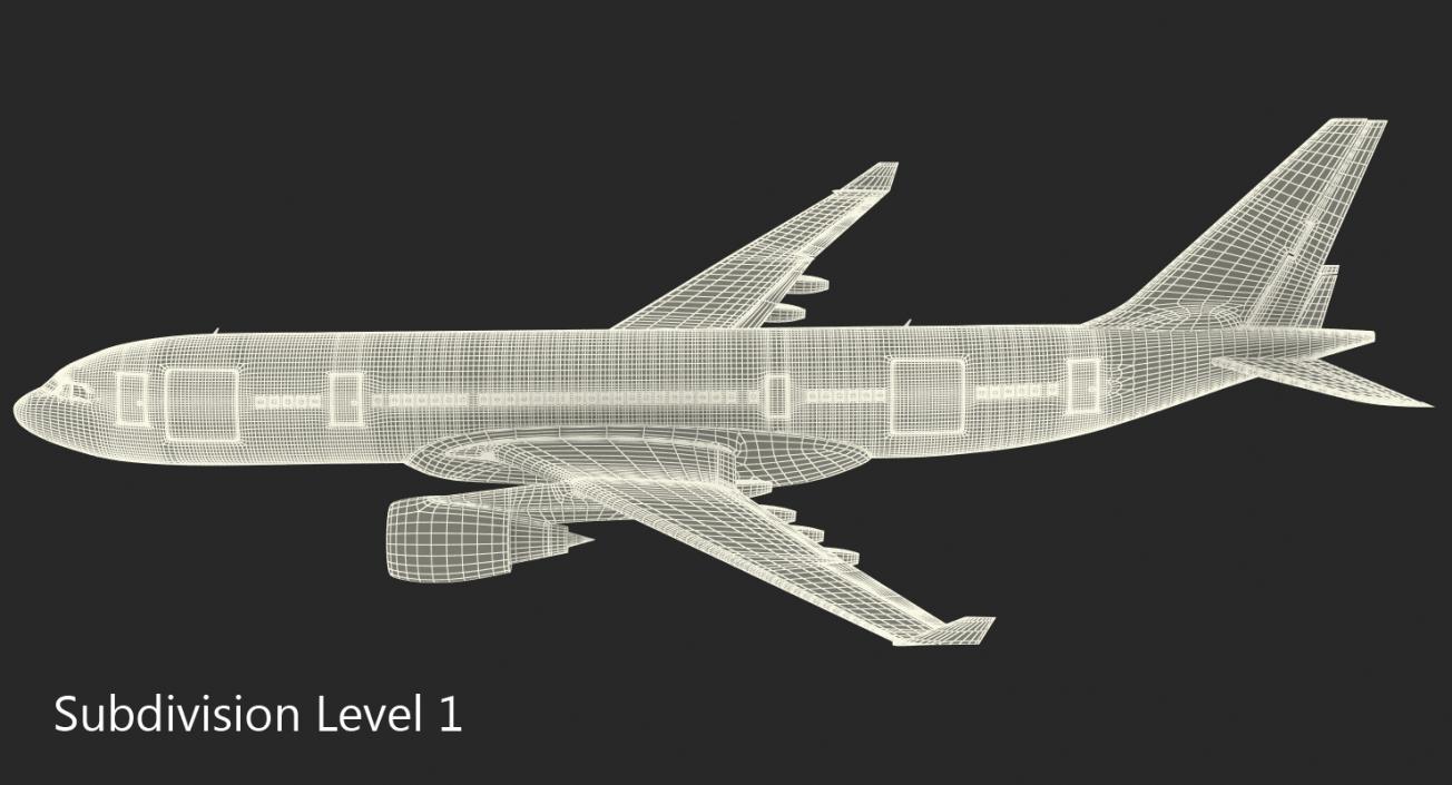 3D model Airbus A330-P2F Generic Rigged