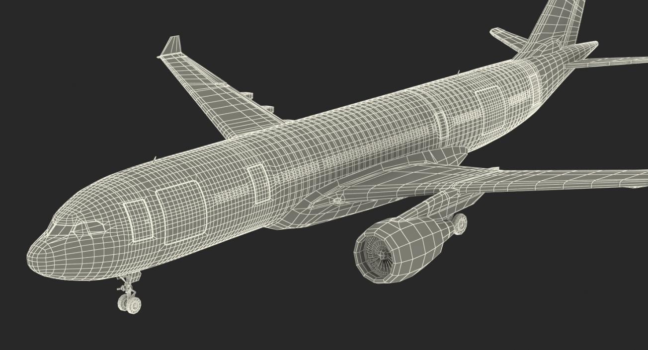 3D model Airbus A330-P2F Generic Rigged