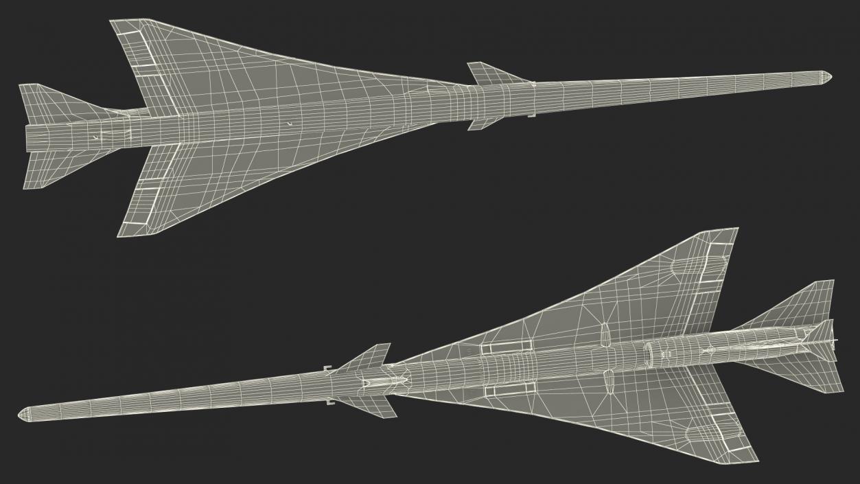 Experimental Supersonic Aircraft 3D