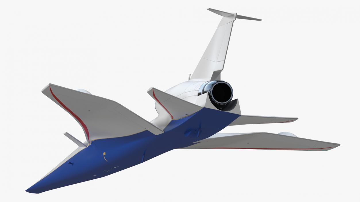 Experimental Supersonic Aircraft 3D