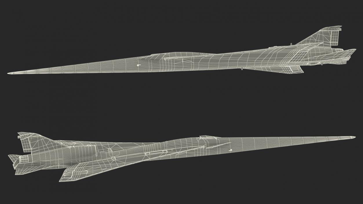 Experimental Supersonic Aircraft 3D