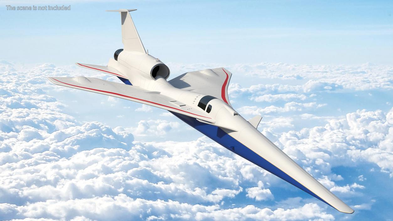 Experimental Supersonic Aircraft 3D