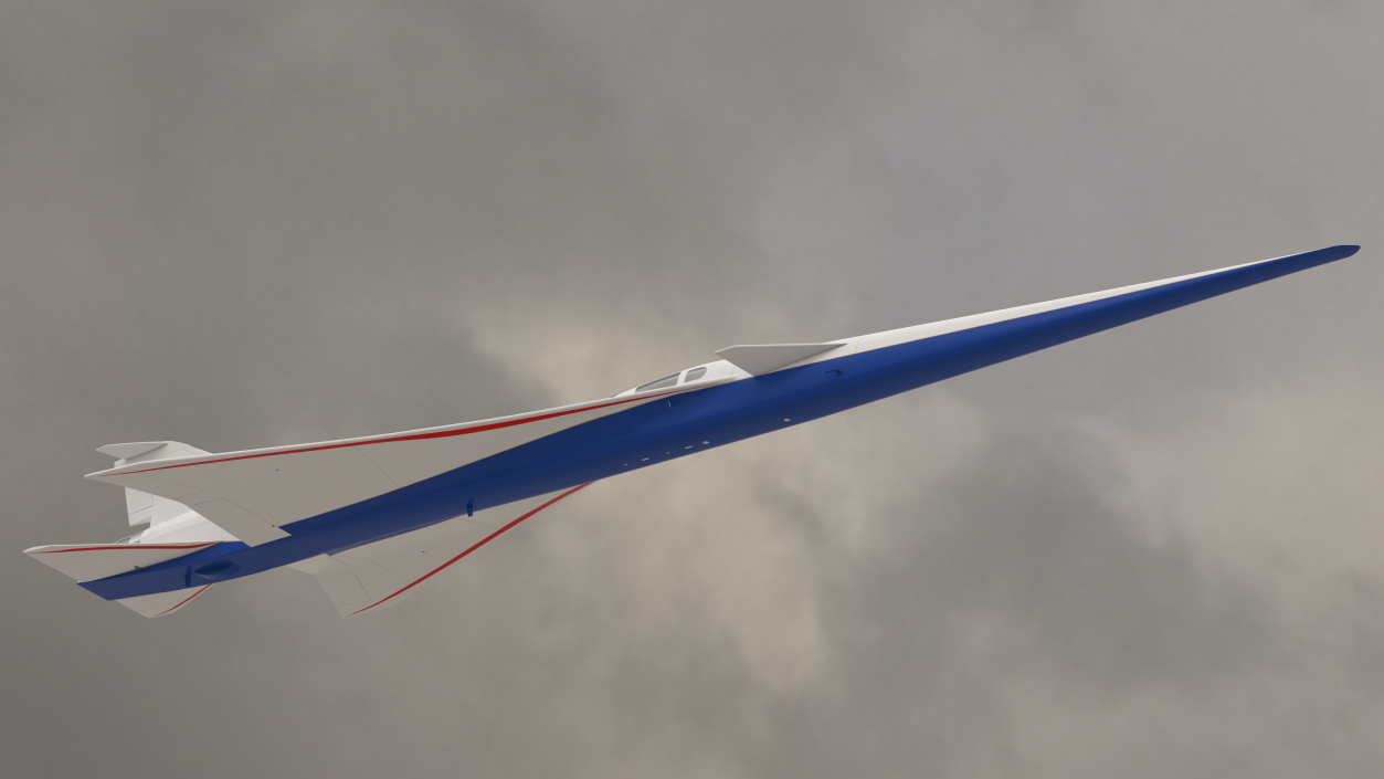 Experimental Supersonic Aircraft 3D