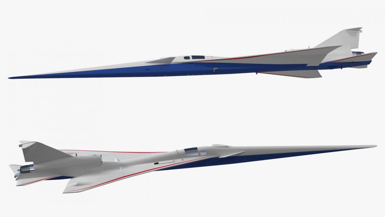 Experimental Supersonic Aircraft 3D