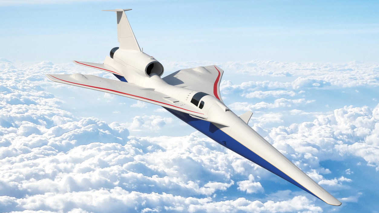 Experimental Supersonic Aircraft 3D