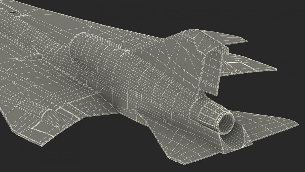 Experimental Supersonic Aircraft 3D