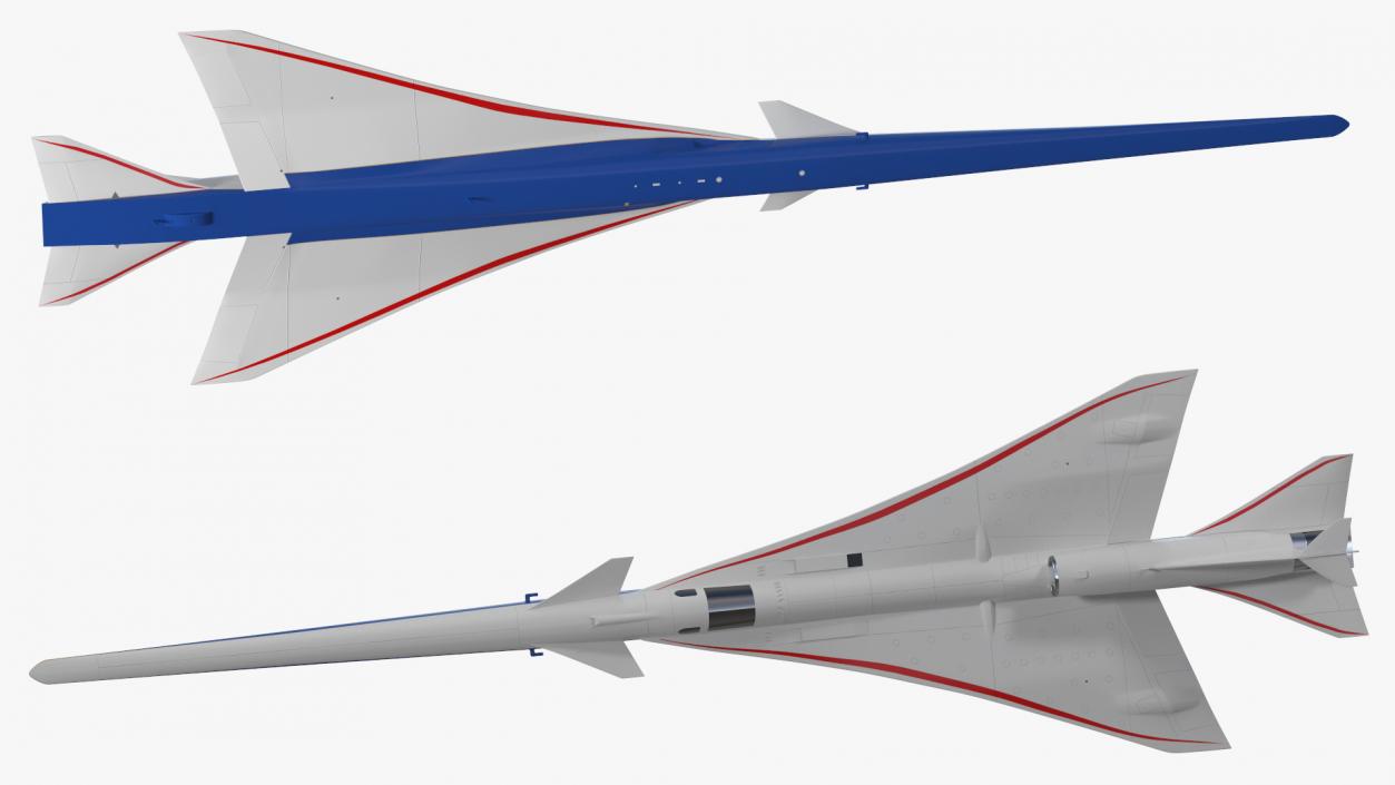 Experimental Supersonic Aircraft 3D