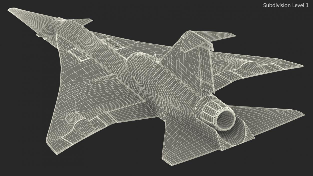 Experimental Supersonic Aircraft 3D