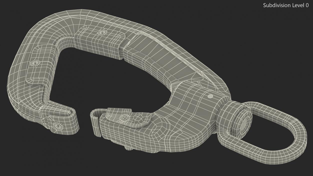 Speedrunner Kanhook Carabiner Used 3D model