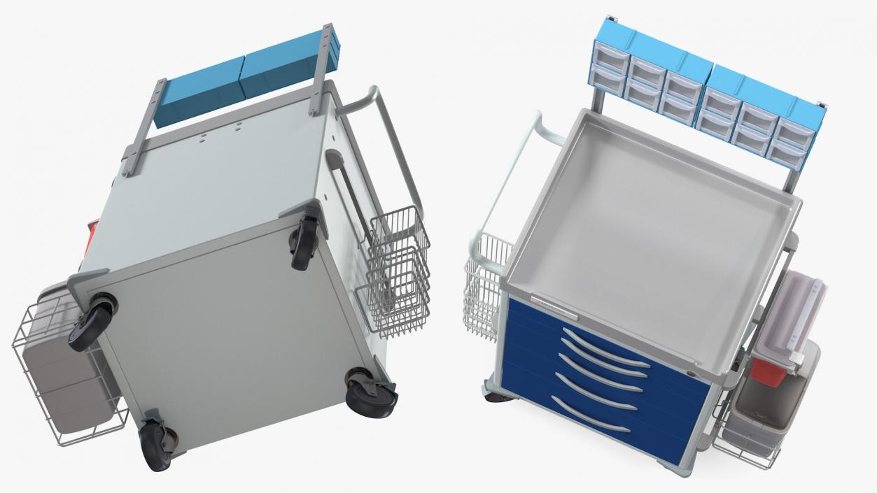 3D model Detecto Medical Cart with Organizer