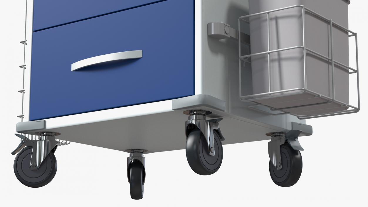 3D model Detecto Medical Cart with Organizer