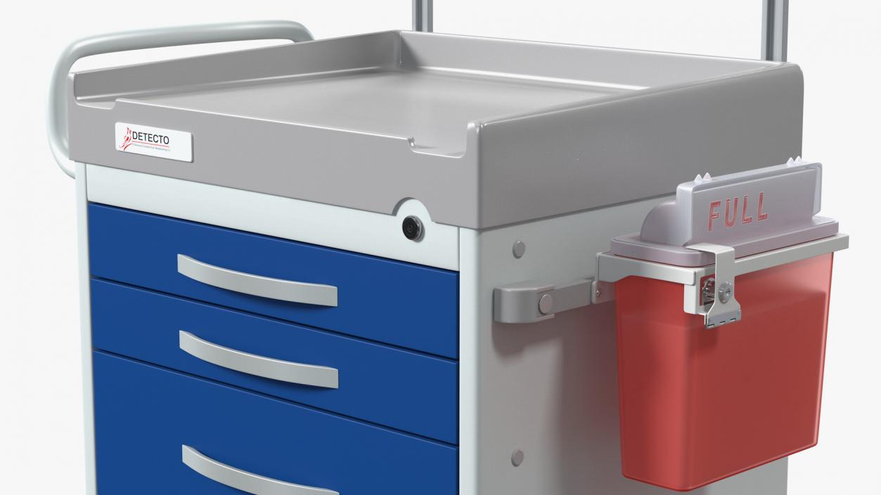 3D model Detecto Medical Cart with Organizer