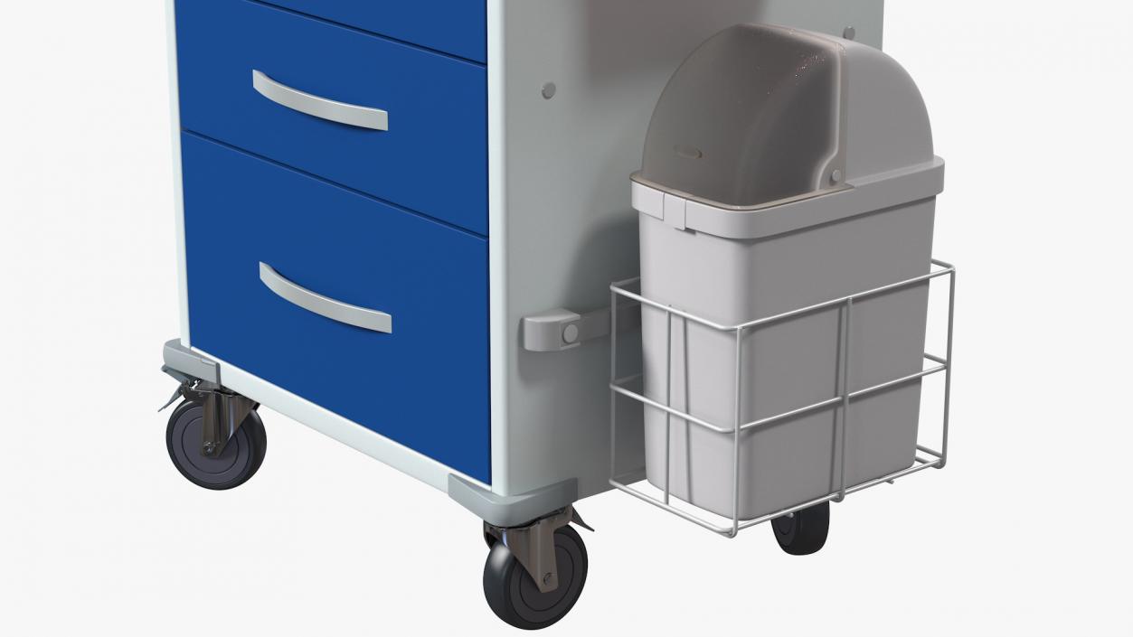 3D model Detecto Medical Cart with Organizer