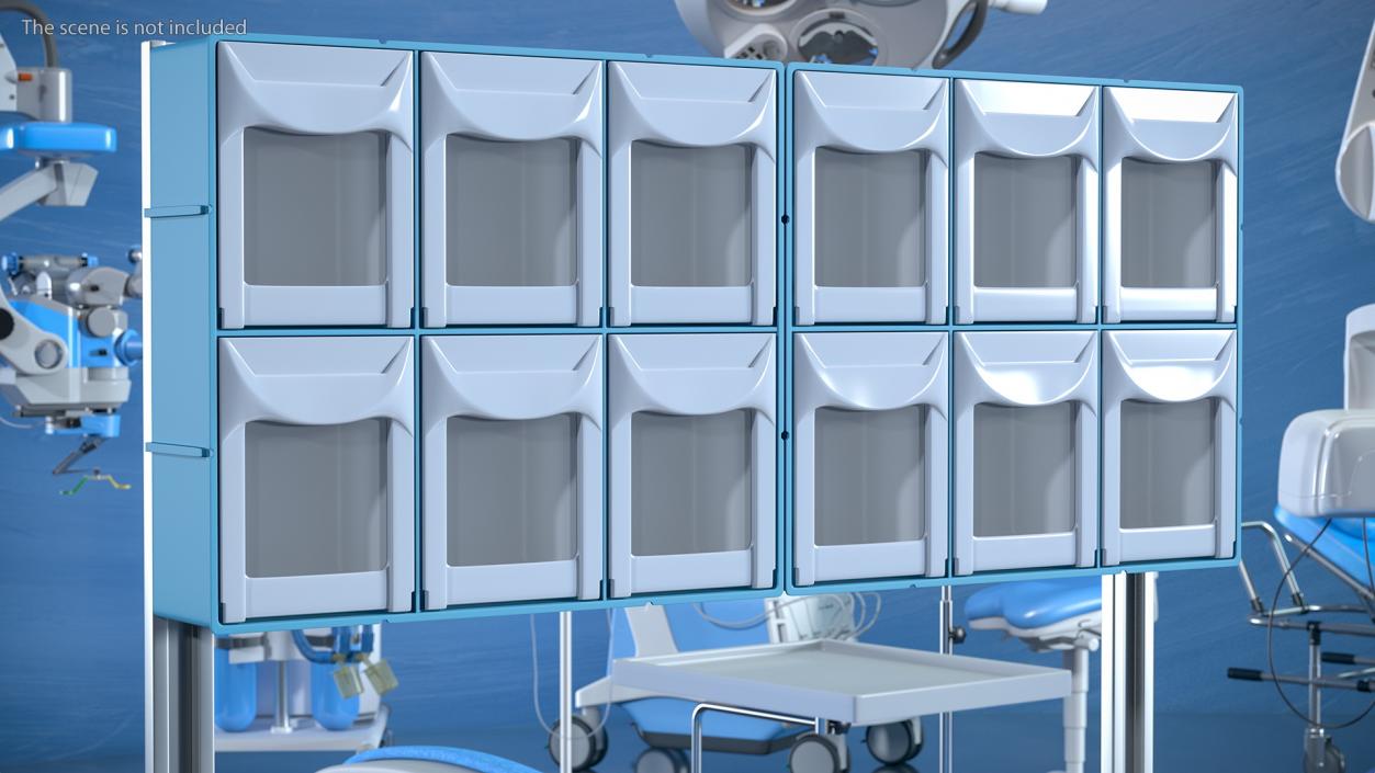 3D model Detecto Medical Cart with Organizer